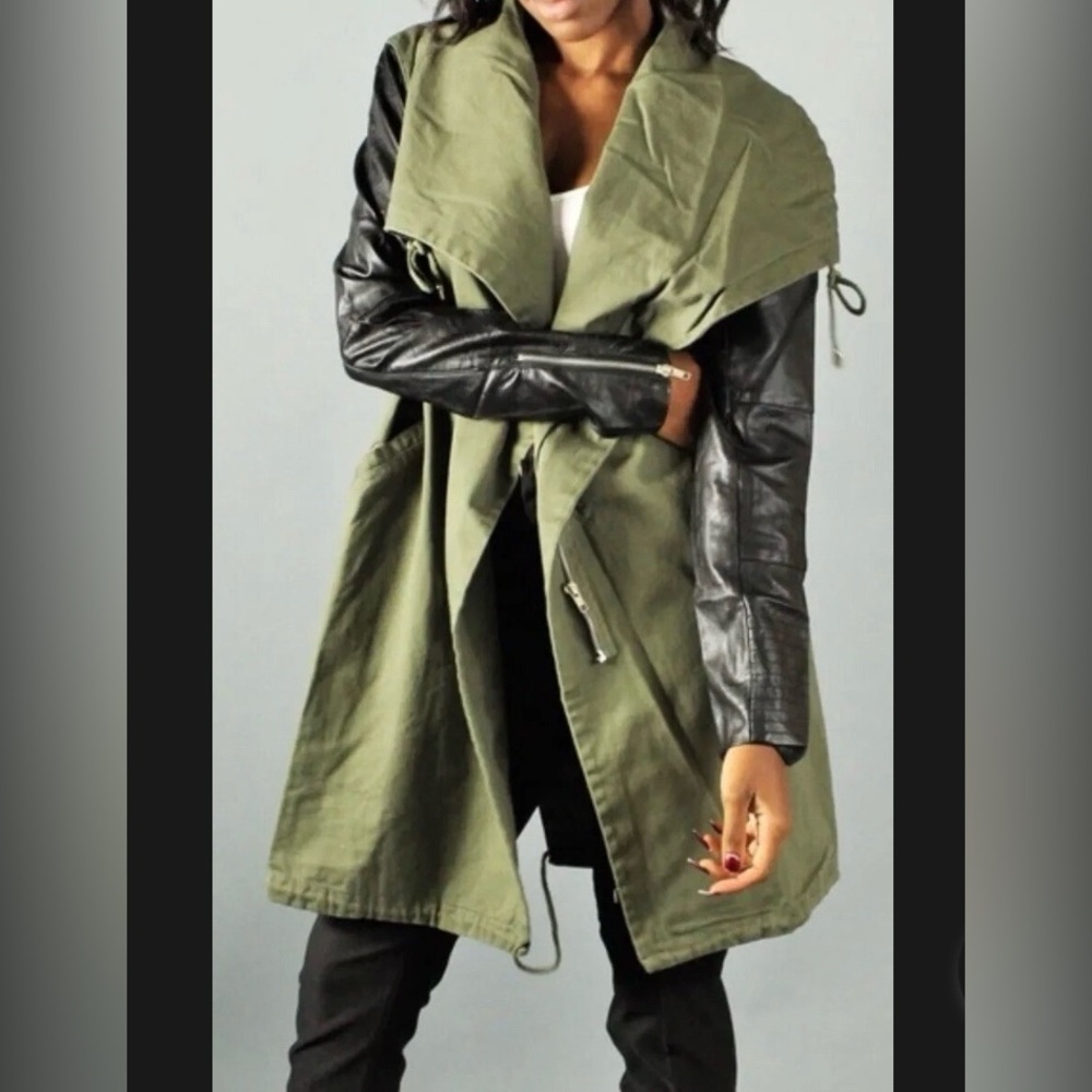 Love Destroyed Waterfall Bikers Jacket Cdn 🇨🇦 made - Picture 3 of 15